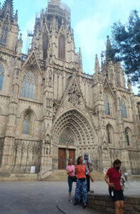 Visita por el barrio Gótico y de la catedral el 30 de julio 2021