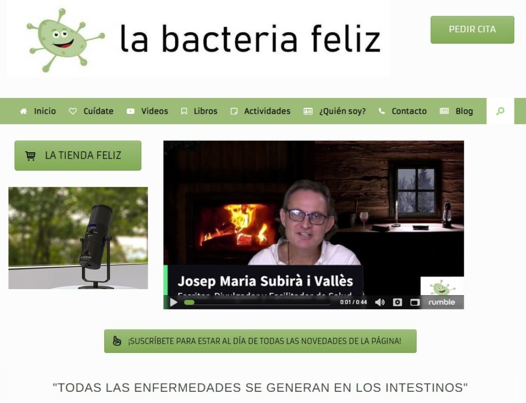 Web La Bacteria Feliz