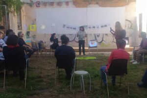 2024 04 14 día internacional de la madre naturaleza en el huerto del Poble seco organizado por la asociación Som Clau