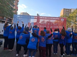 2025 04 09 día mundial de la salud con ACAF de Hospitalet