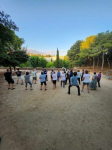 2025 07 30 Penúltimo día de las clases de taichi en los parques de Hospitalet